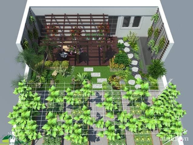 Thiết kế sân vườn trên mái: chống thấm và chọn cây phù hợp